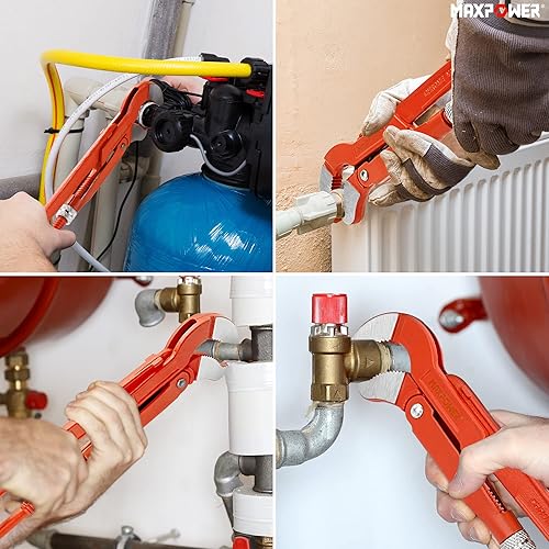 Vista 5 de MAXPOWER Llave de tubo sueca de 15 pulgadas x mandíbula en forma de S