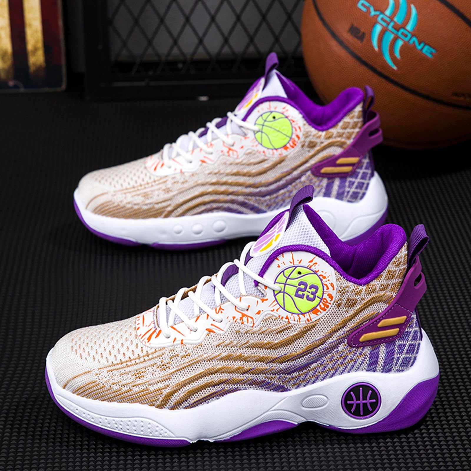 Zapatillas de Baloncesto Altas Hombre Transpirables Deportivas