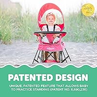 Vista 5 de Baby Delight Go with Me Venture Silla Portátil Para Interior y Exterior Toldo para el Sol 3 Etapas de Crecimiento Infantil Rosa