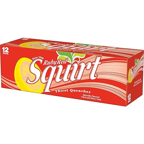Miniatura 10 de Squirt Soda de pomelo rojo rubí, latas de 12 onzas líquidas, paquete de 12
