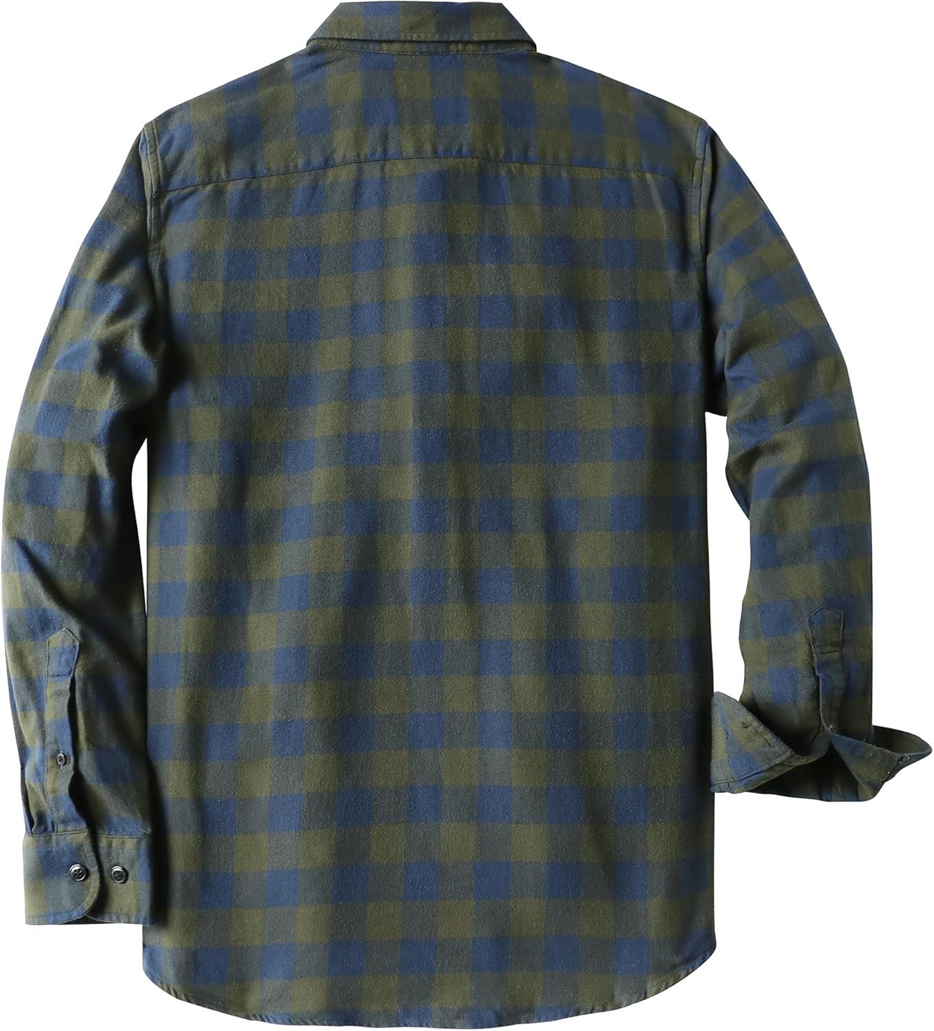 Dubinik® 6 oz Flannel Shirt for Men Plaid Mens Button Down Long Sleeve Shirts Cotton Casual - Image 3