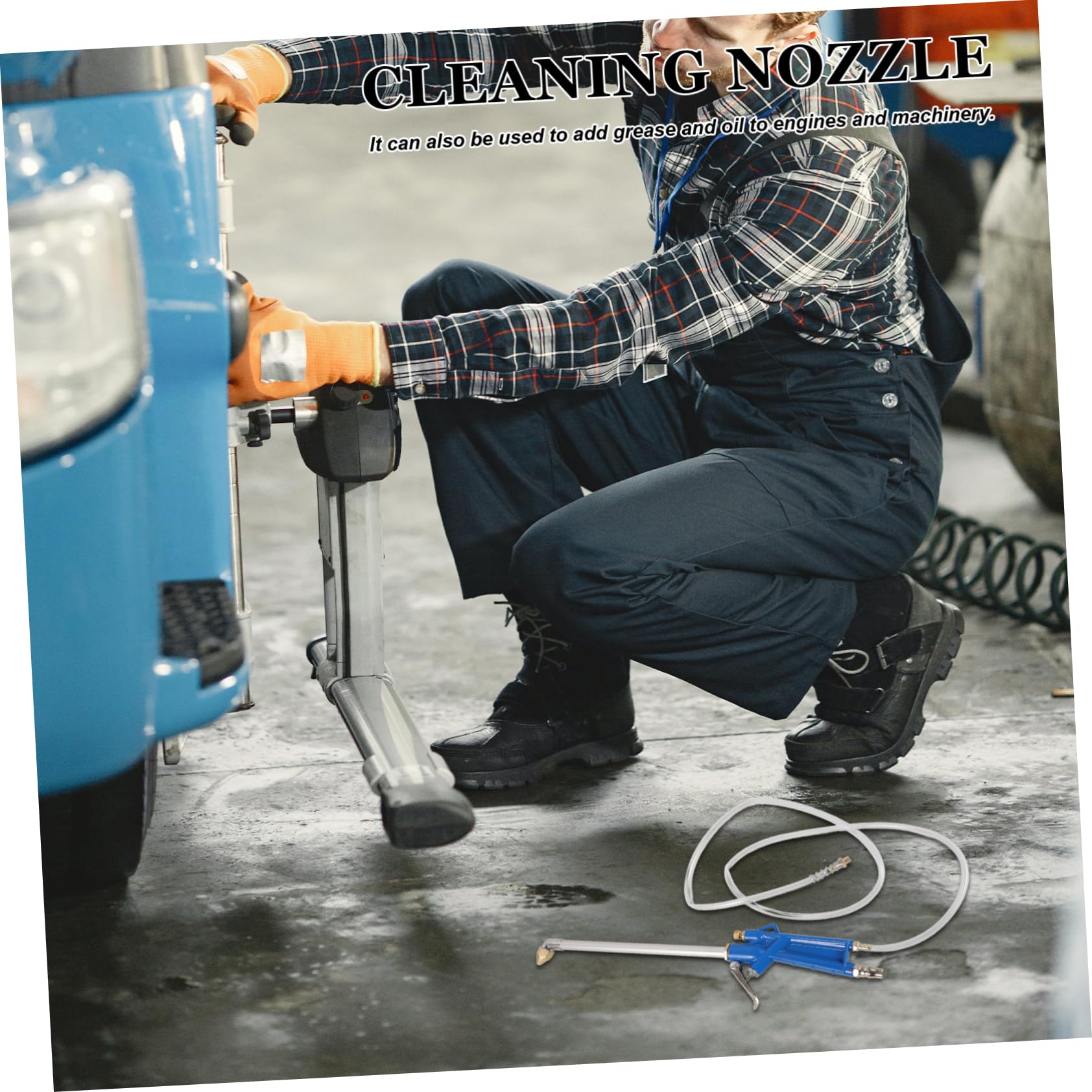 Utensile Pulizia Del Motore Spruzzatore Pulizia Ad Aria Strumento Di Detergente Per Olio Per Auto Alta Velocità Materiali Durevoli e Pratico Per Meccanici e Appassionati Di Auto
