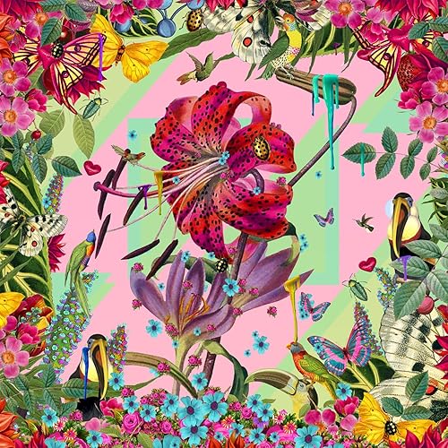 Buffalo Games - Krovblit - Flower Jungle II - Rompecabezas de 300 piezas para familias desafiante rompecabezas perfecto para noches de juego