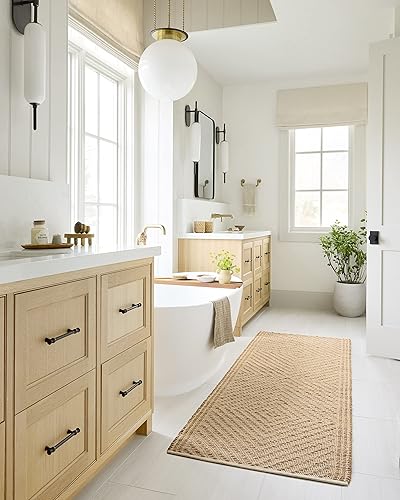 Miniatura 5 de Angela Rose x Loloi Colton Collection CON-04 - Alfombra decorativa de 4 pies x 6 pies 0 pulgadas, color naturalmarfil