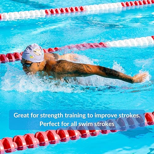 Miniatura 4 de Sporti Swimming Aquatic Gloves, Silicone Training Gloves, Water Resistance Webbed Gloves for Swimming, Diving, Water Aerobics