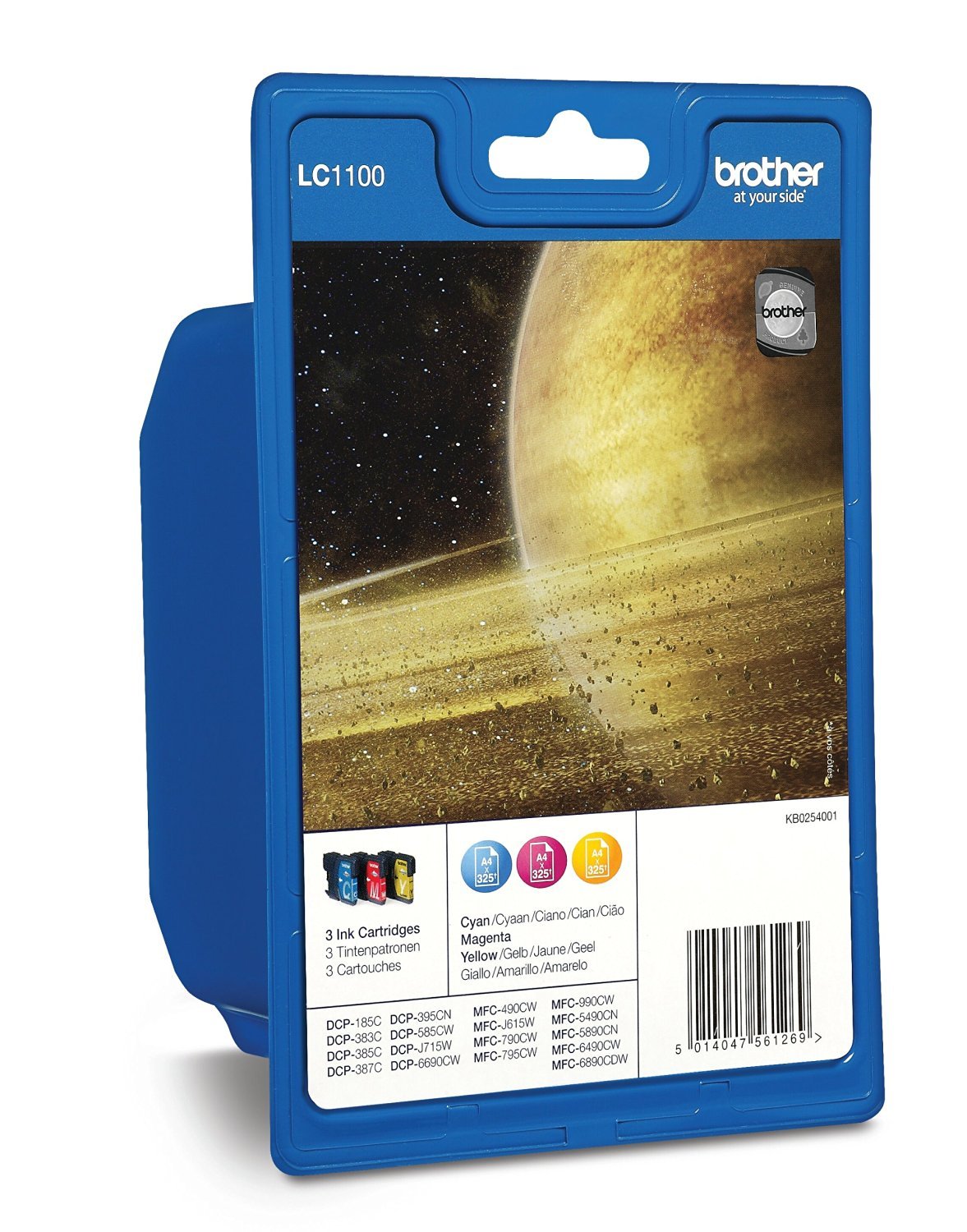 Brother Lc1100rbwbp Original Ink Cartridge Cyan, Magenta, Yellow Pack Of 3 Multipack