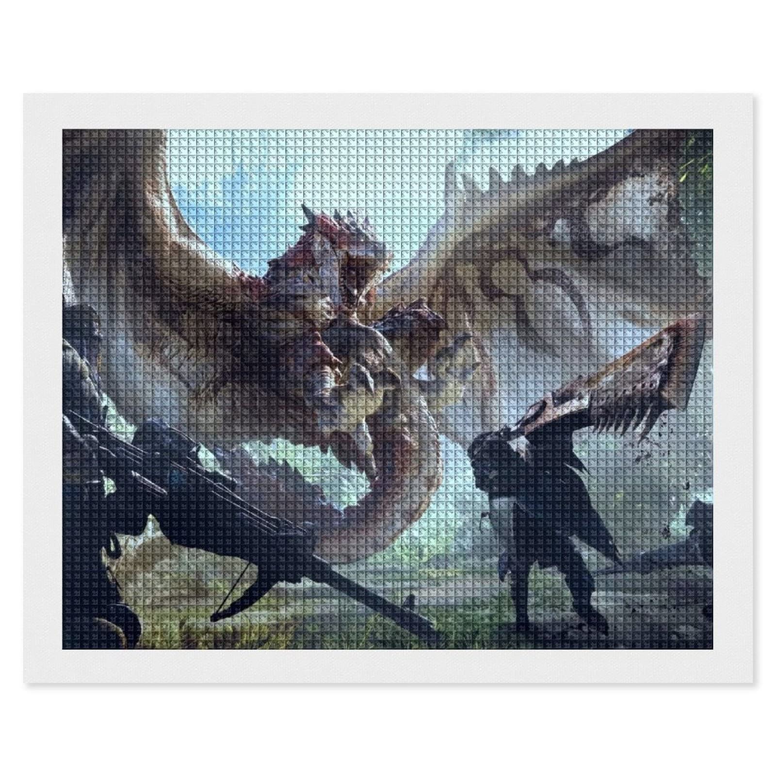 Amazon.co.jp: モンスターハンターワールド5Dダイヤモンドアート