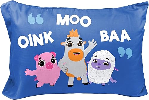 Miniatura 2 de Jay Franco Moonbug Little Baby Bum Sing with Me - 1 funda de almohada reversible individual  Ropa de cama infantil súper suave de doble cara
