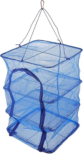 Jaula de pescado plegable Estante de secado de peces Estante colgante para secadora colgante para lavandería Camarones Red de secado de peces Red de