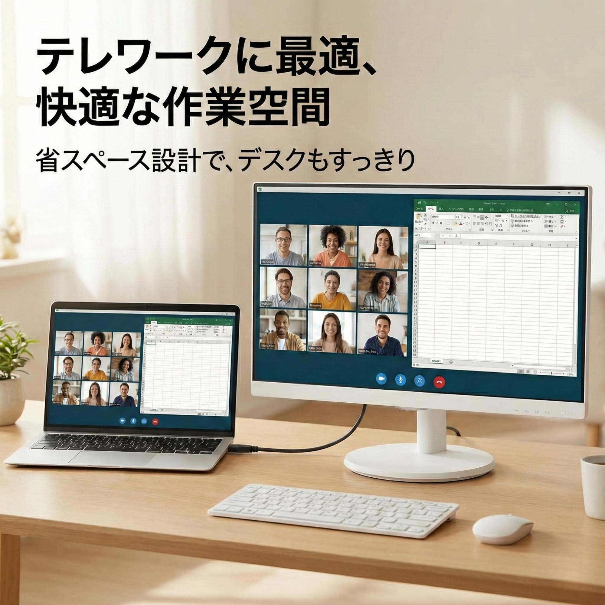Amazon.co.jp: 【整備済み品】21.5インチ 液晶モニター 白