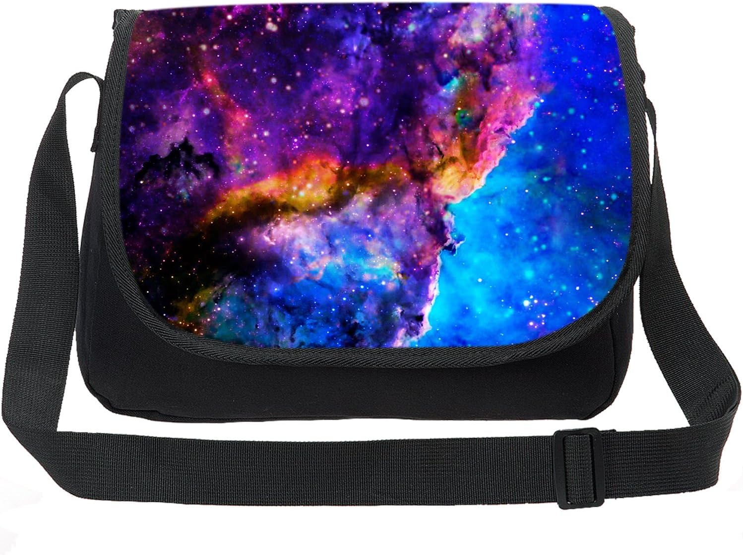 CAIWEICanvas Printing Universe Space TrendyMax Galaxy Pattern Shoulder Bag