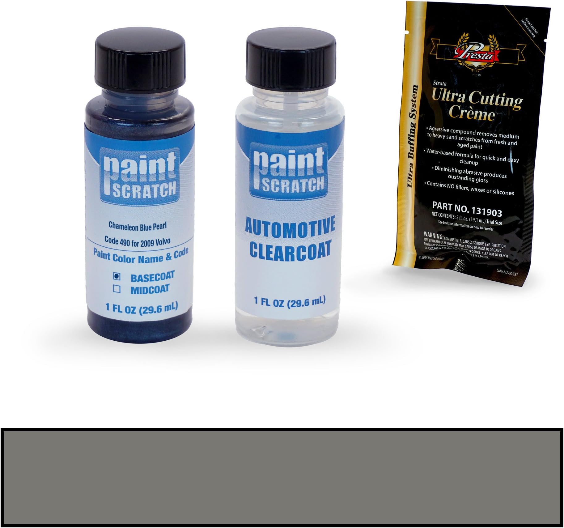 Chameleon Blue Pearl 490 for 2009 Volvo V50 - Touch Up Paint Bottle Kit - Original Factory OEM Automotive Paint - Color Match Guaranteed