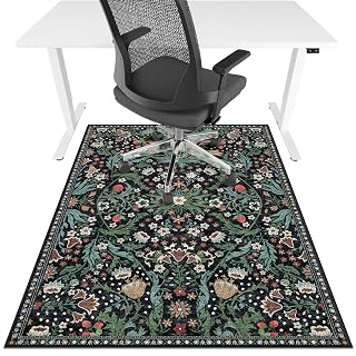 Office Chair Mat for Hardwood Floor & Tile Floor,36"X 48" Heavy Duty Desk Chair Mat for Hard Floors, Under Desk Rug for Rolling Computer Chair,Anti Slip,Low Pile Carpet Floor Protector-Green Grass - Amazon product rated Grade A