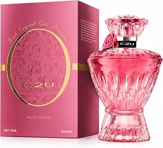 Pink Crystal Eau de Parfum 75ml – Fruity Floral Perfume for Women, Long Lasting Gift with Crystal Bottle & Embossed Box
