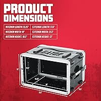 Vista 5 de Audio Rack Gator 10U, Estándar (GR-10L)., Negro