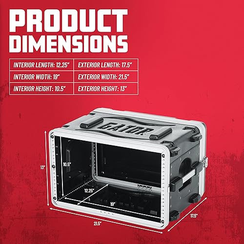 Miniatura 5 de Audio Rack Gator 10U, Estándar (GR-10L)., Negro