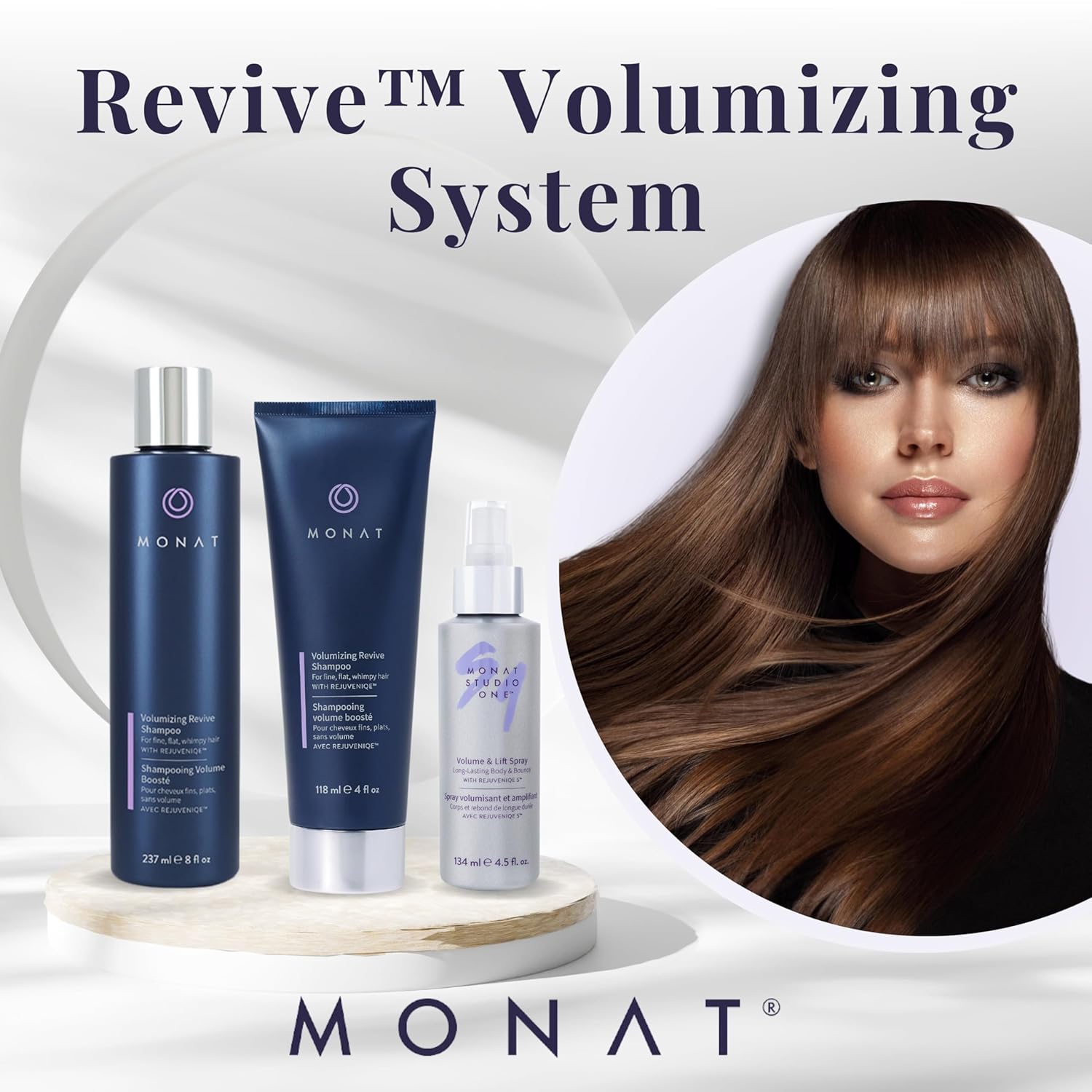 MONAT Revive Volumizing System – Hair Volume Enhancer Set with Revive Shampoo Volumizing Conditioner & Volume And Lift Spray - Image 2