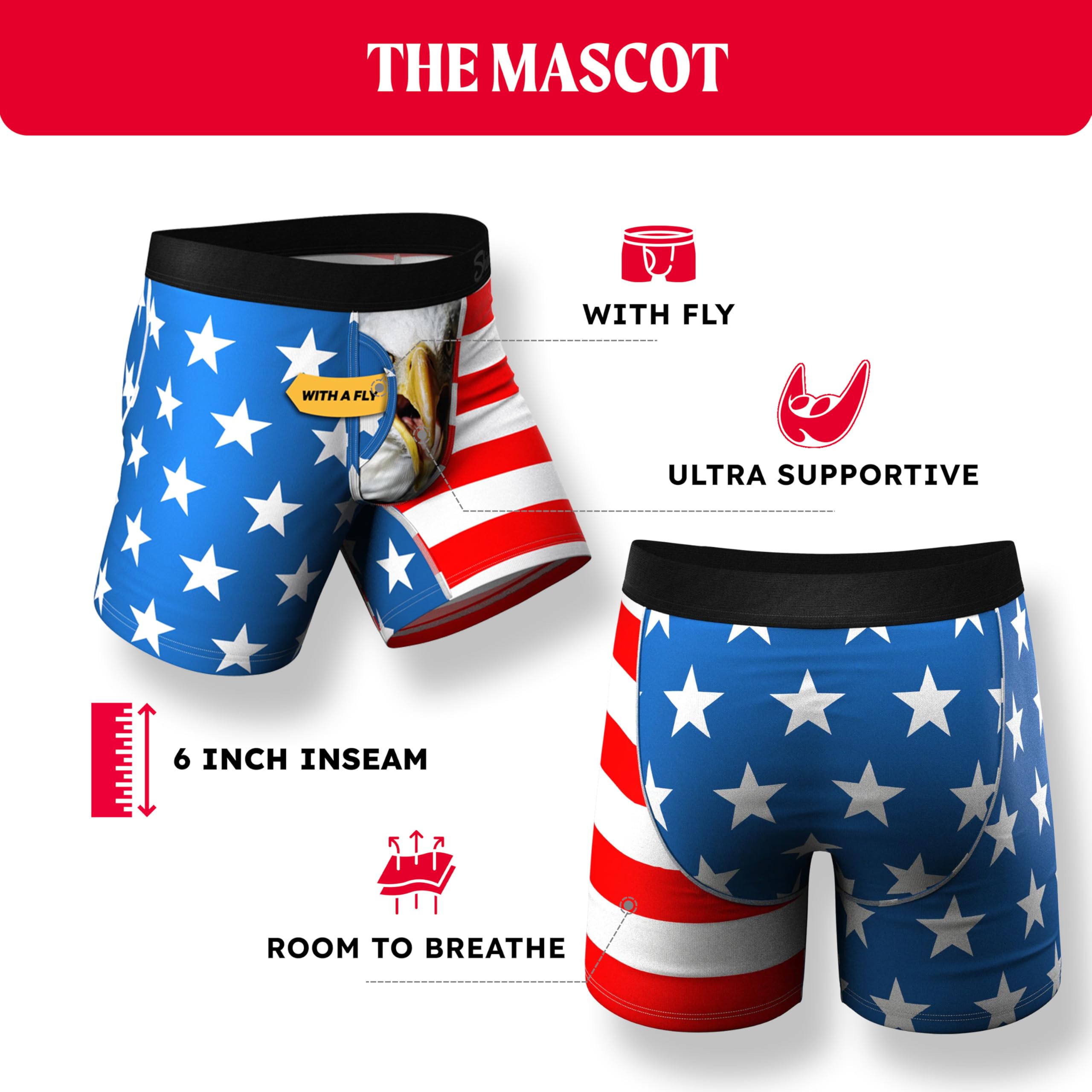 Shinesty Boxers - Fly Boxer con bragueta Hombre (Pack de 1)