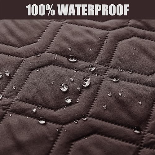 Miniatura 5 de Funda impermeable para reposabrazos de sofá, funda antideslizante para reposacabezas y reposabrazos de sofá, organizador de almacenamiento con 6