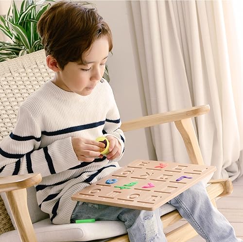 Miniatura 4 de BLUE GINKGO Tablero del alfabeto coreano  Tablero de trazado de letras coreanas boscosas de doble cara  Aprende alfabeto coreano para niños niños
