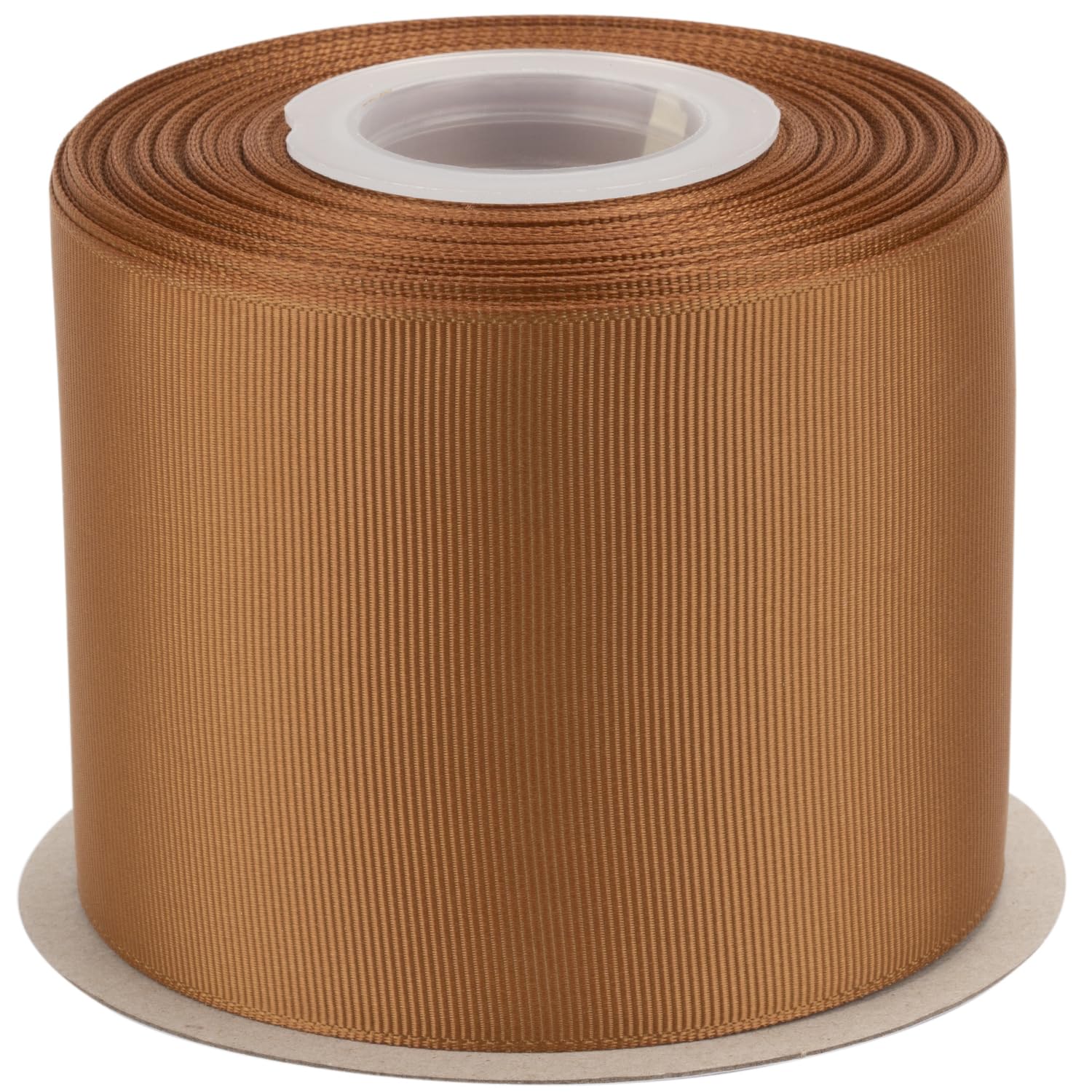 Ribbonitlux Grosgrain Ribbon 75mm x 22.5M Premium Polyester Craft Ribbon for Hair Bows, Gift Wrapping, Weddings & DIY Solid Golden Brown(#846) 1 Roll