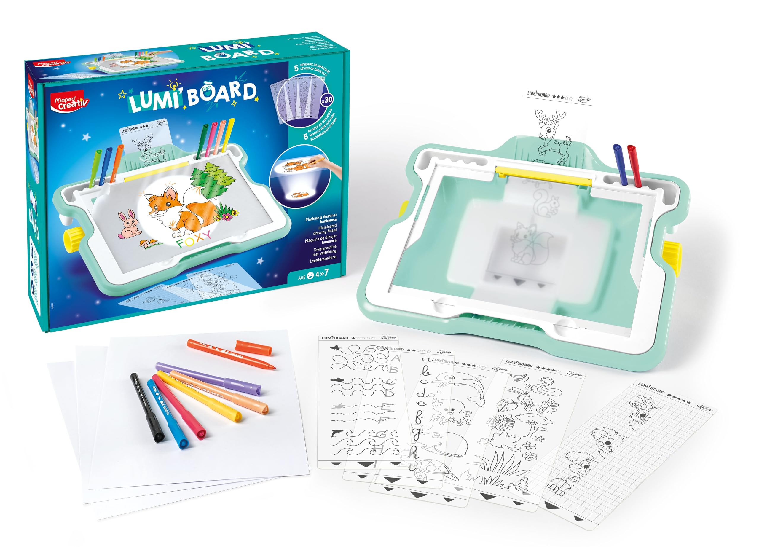 Tableau Lumineux à Dessin Maped Creativ 'Lumi Board' - Réf. 907021 - Neuf Pour Enfants Créatifs