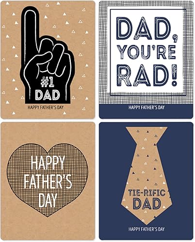 Miniatura 6 de Big Dot of Happiness My Dad is Rad - Regalo del Día del Padre para Hombres - Calcomanías para etiquetas de botellas de vino - Juego de 4