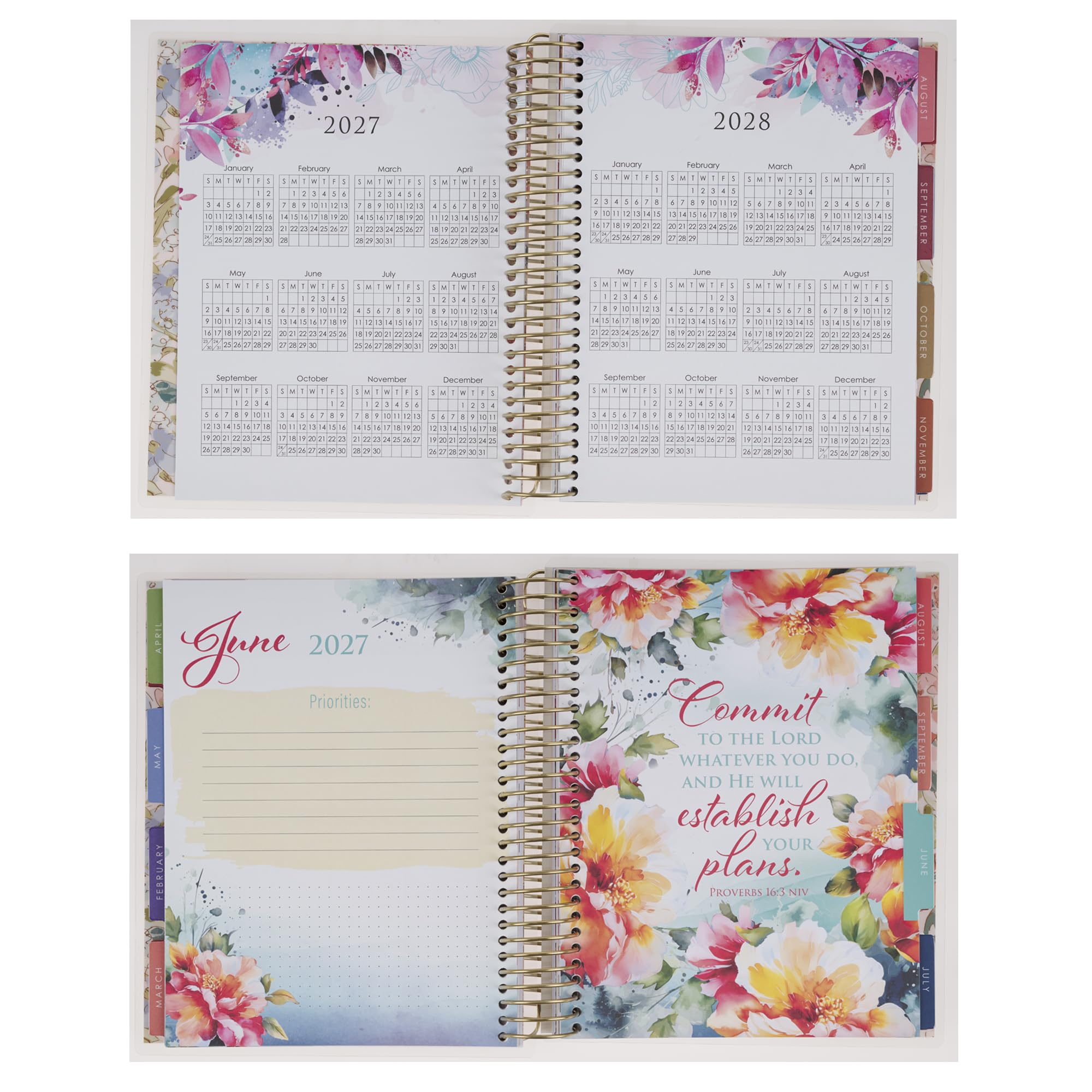 Christian Art Gifts Agenda mensile 2026-2027: piani settimanali/giornalieri 18 mesi