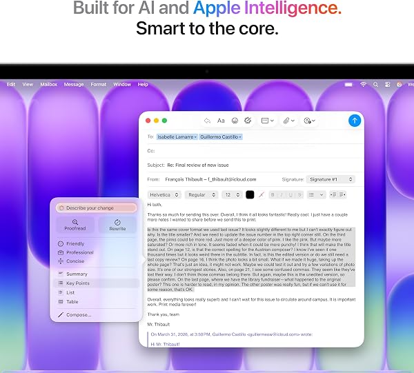 Apple MacBook Neo 13-inch Laptop with A18 Pro chip: Built for AI and Apple Intelligence, Liquid Retina Display, 8GB Unified Memory, 256GB SSD Storage, 1080p FaceTime HD Camera; Indigo - 4