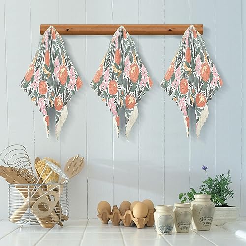 Miniatura 6 de Protea Leaves 6 Pack Fast Drying Microfiber Dish Towel Decor Quality Microfiber Towel Reusable for Restaurant Sink