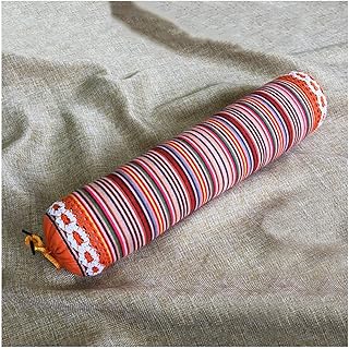 Buckwheat Pillow, Organic Buckwheat Pillow Buckwheat Cylinder Neck Pillow With Pillowcase Organic Cotton Cervical Neck Support Neck Pain Relief Breathable Cool Sleep For Back And Side Sleepers