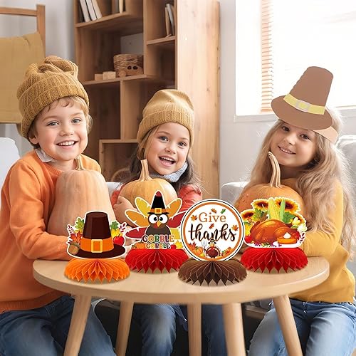 Miniatura 6 de 10 Piezas Decoración de Centro de Mesa de Acción de Gracias, Decoraciones de Panal de Miel de Otoño, Centro de Mesa de Otoño, Decoraciones de Mesa