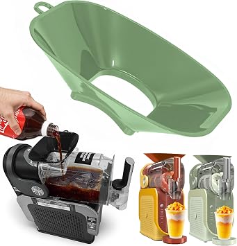 Anti-Splash Flow Hood For Slushie Machine FS301/FS300 - Liquid Guide Cover - Slushie Machine Accessories - No Spills When Pouring Beverages/Fruit Juices Green