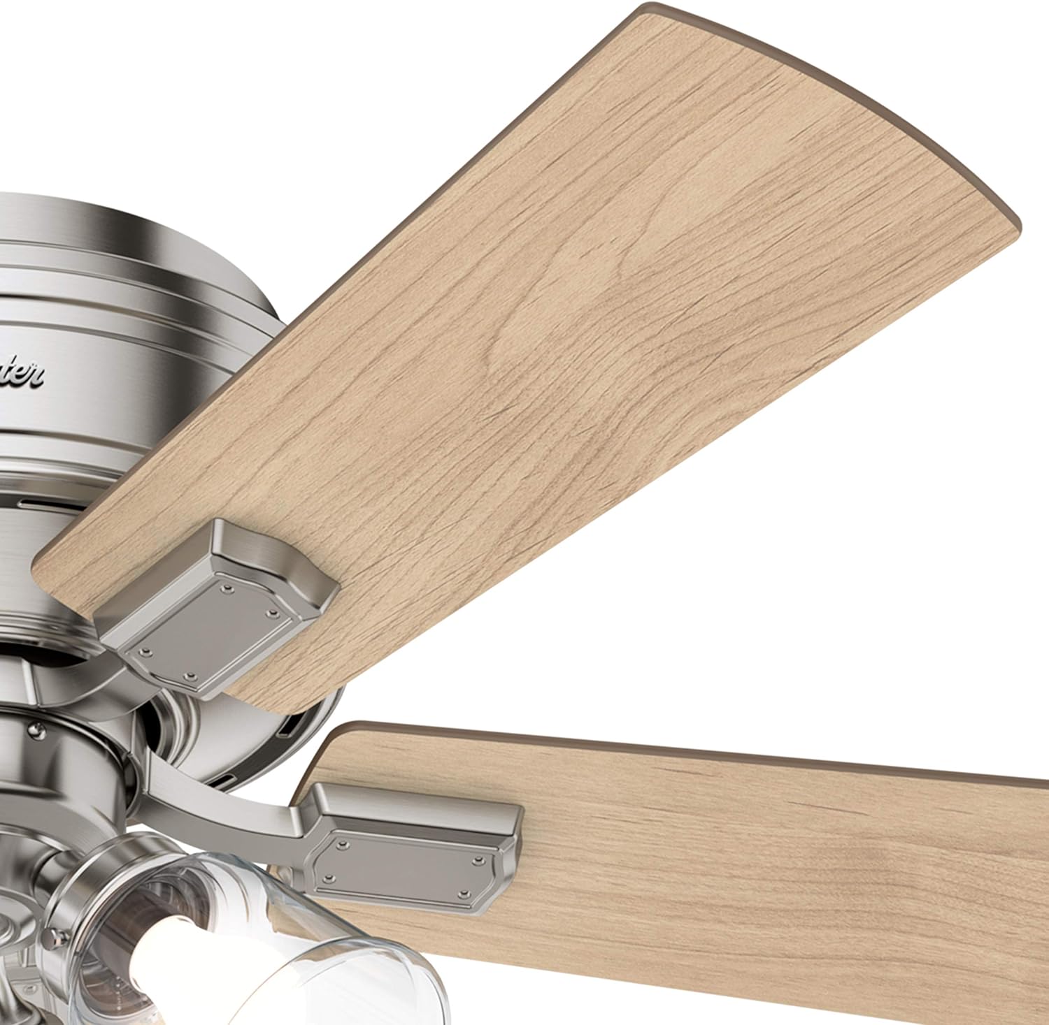 Hunter Fan 42 inch Casual Brushed Nickel Indoor Ceiling Fan with LED Lights (Renewed)