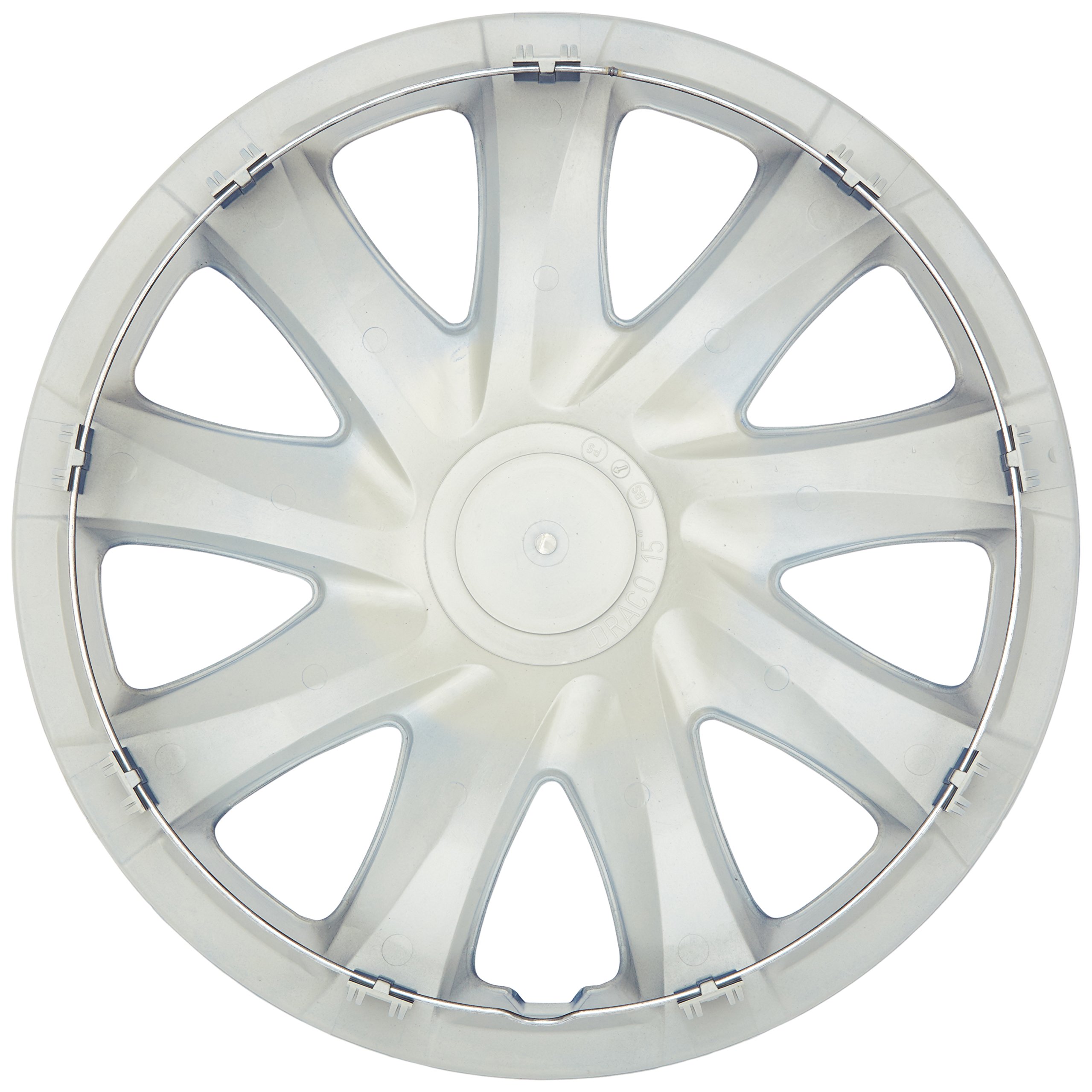 NRM KO251 - Set di 4 copricerchi Draco CS, 15", Colore: Nero/Blu
