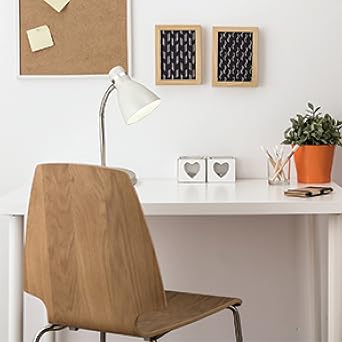 Newhouse Lighting Classic Desk Lamp with LED Bulb Included, Metal, 4 W, White