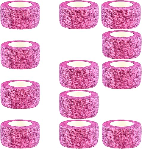 Miniatura 8 de Vendaje autoadhesivo de 1 pulgada, cinta médica atlética para muñeca veterinaria, vendajes cohesivos autoadherentes, para primeros auxilios,