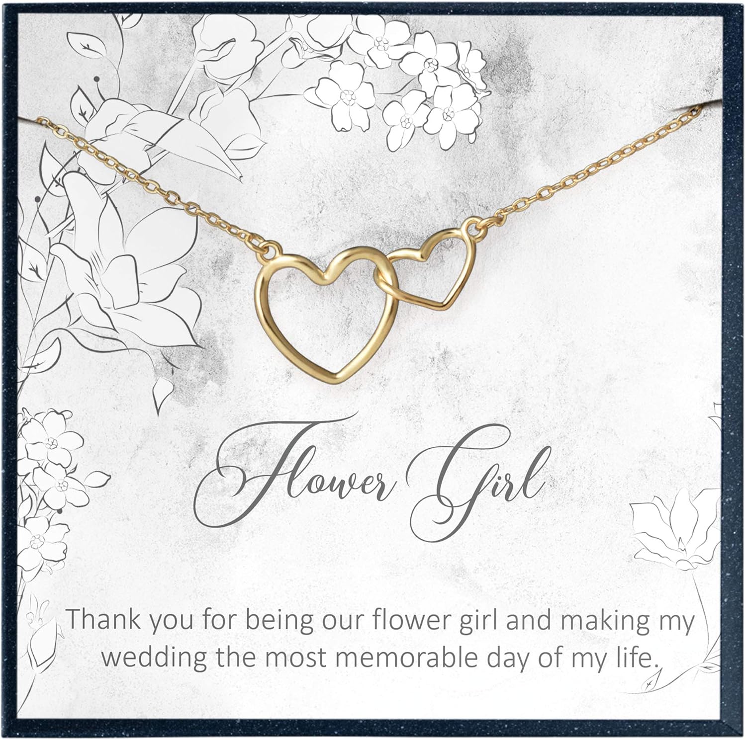 Flower Girl Appreciation Gifts Necklace, Thank You for Being My Flower Girl, Flower Girl Necklace, Flower Girl Wedding Gifts