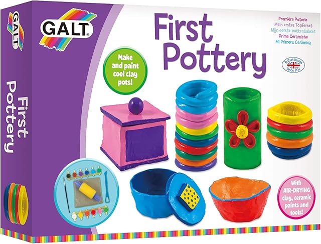 Galt Toys, First Pottery, Kids' Craft Kits, Ages 6 Years Plus