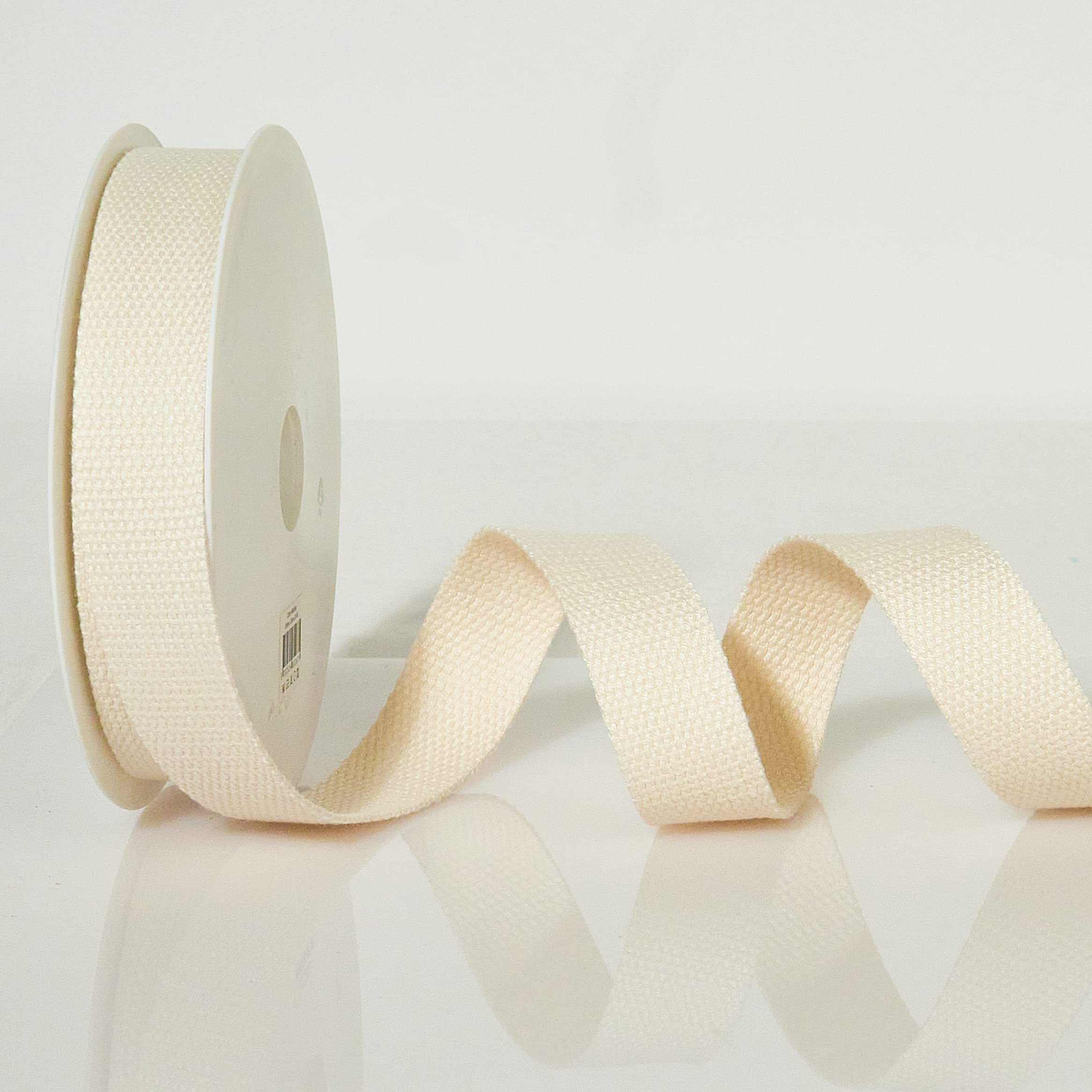 Trimz Cotton Webbing – Ivory – 30mm x 10m