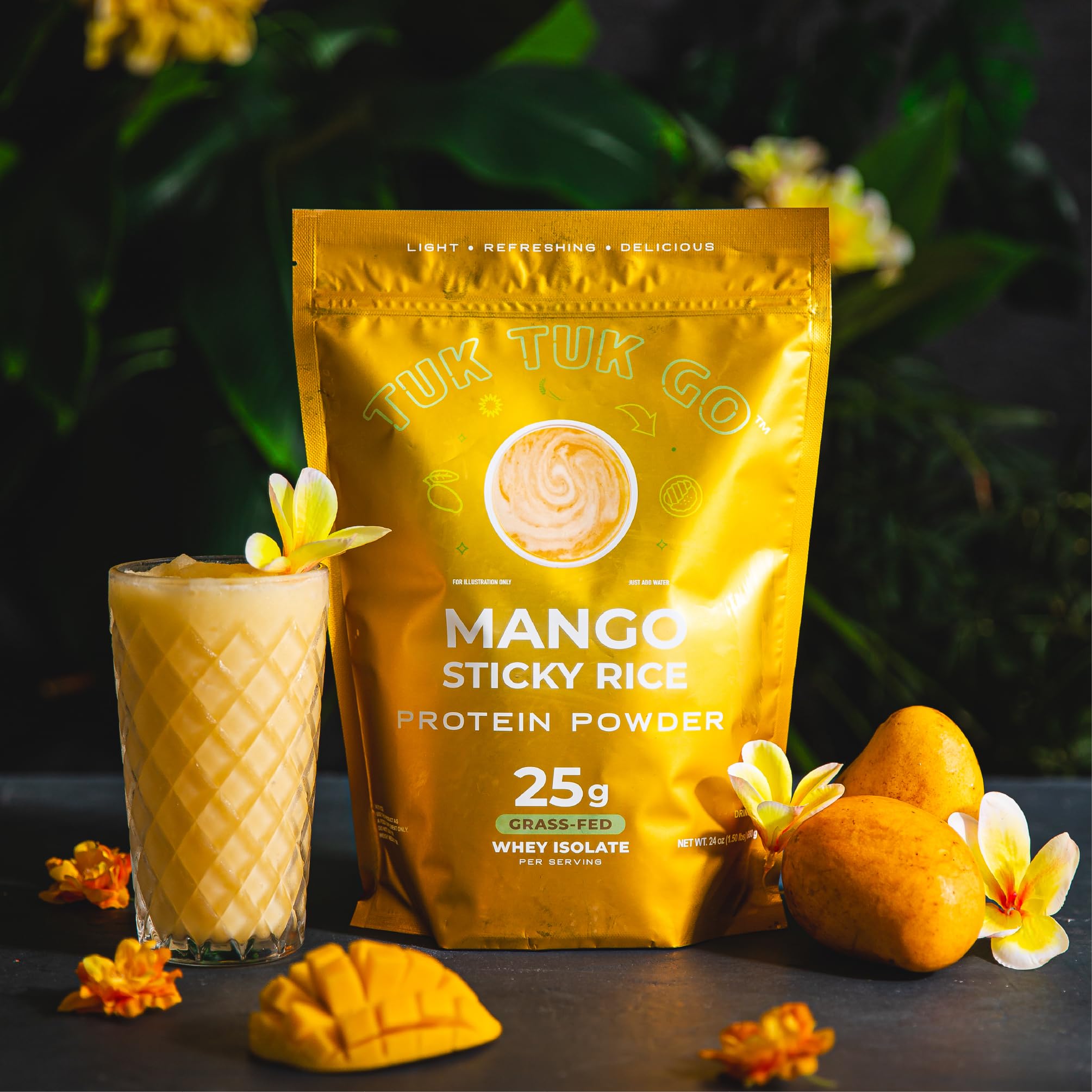 Amazon.com: Tuk Tuk Go Clear Whey Protein Drink Mix - Mango Sticky