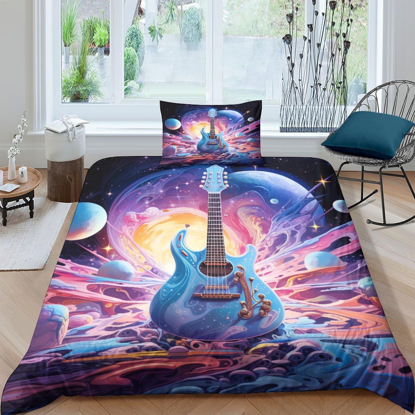 Housses de couettes guitare impression 3D : le cadeau idéal pour adolescent et musicien