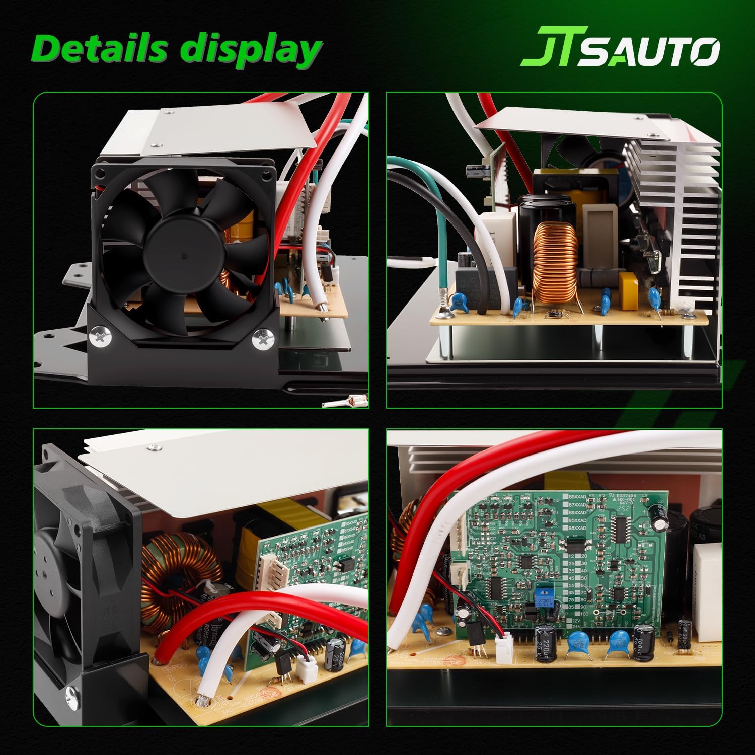 Upgrade WF-8955-AD-MBA 55 Amp RV Power Converter with 3-Stage Smart Charger | 110V AC to 12V DC Converter | Battery Charger with Thermal Protection | for RVs Camper Trailer