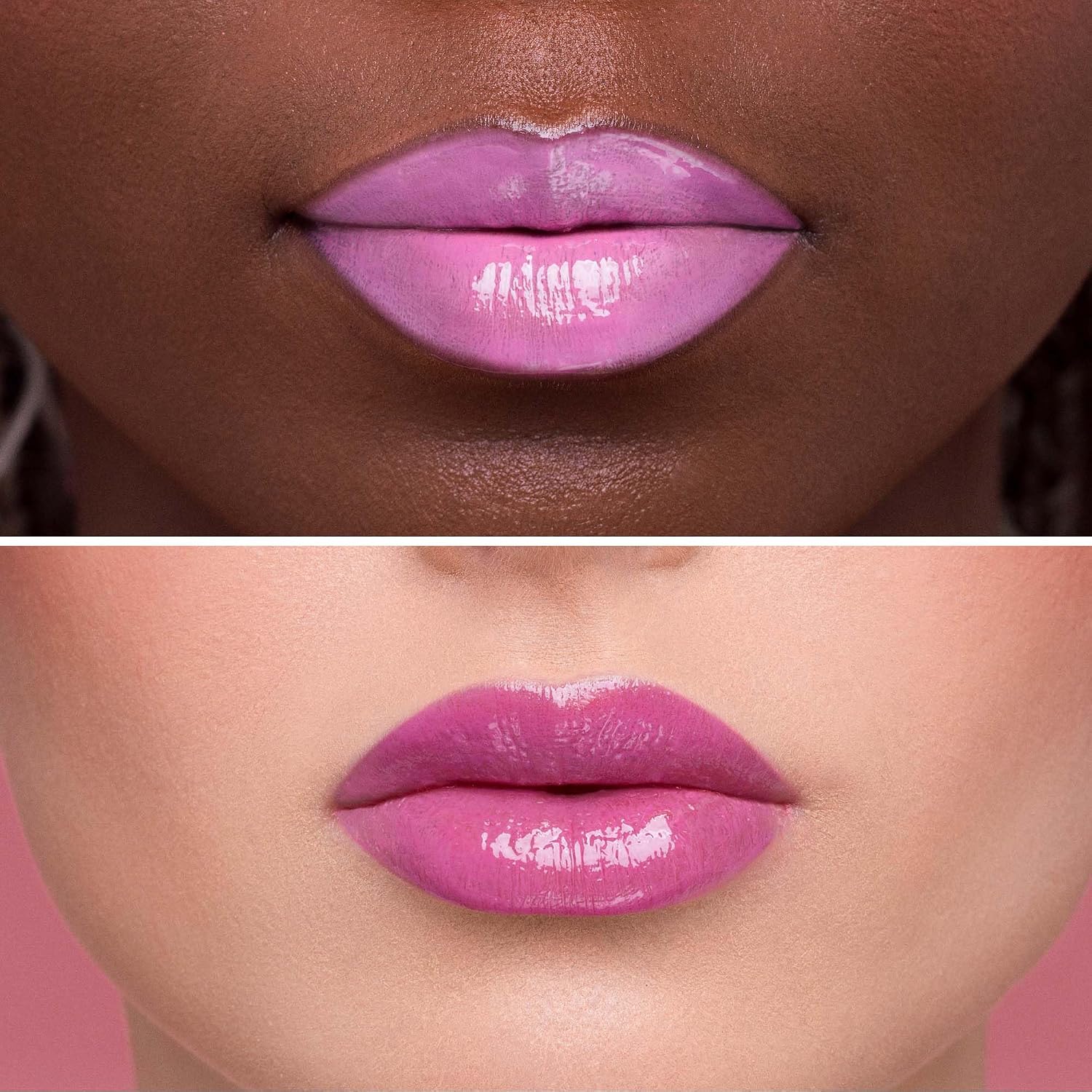 Juvia's Place Smoothie Lip Gloss Pink Velvet - Hydrating Cream Lipgloss with Pink & Mauve Tones - Non Sticky Plumping Glosses - High Shine Lipgloss for Women - Lip Plumper with Cocoa Butter & Chia Oil