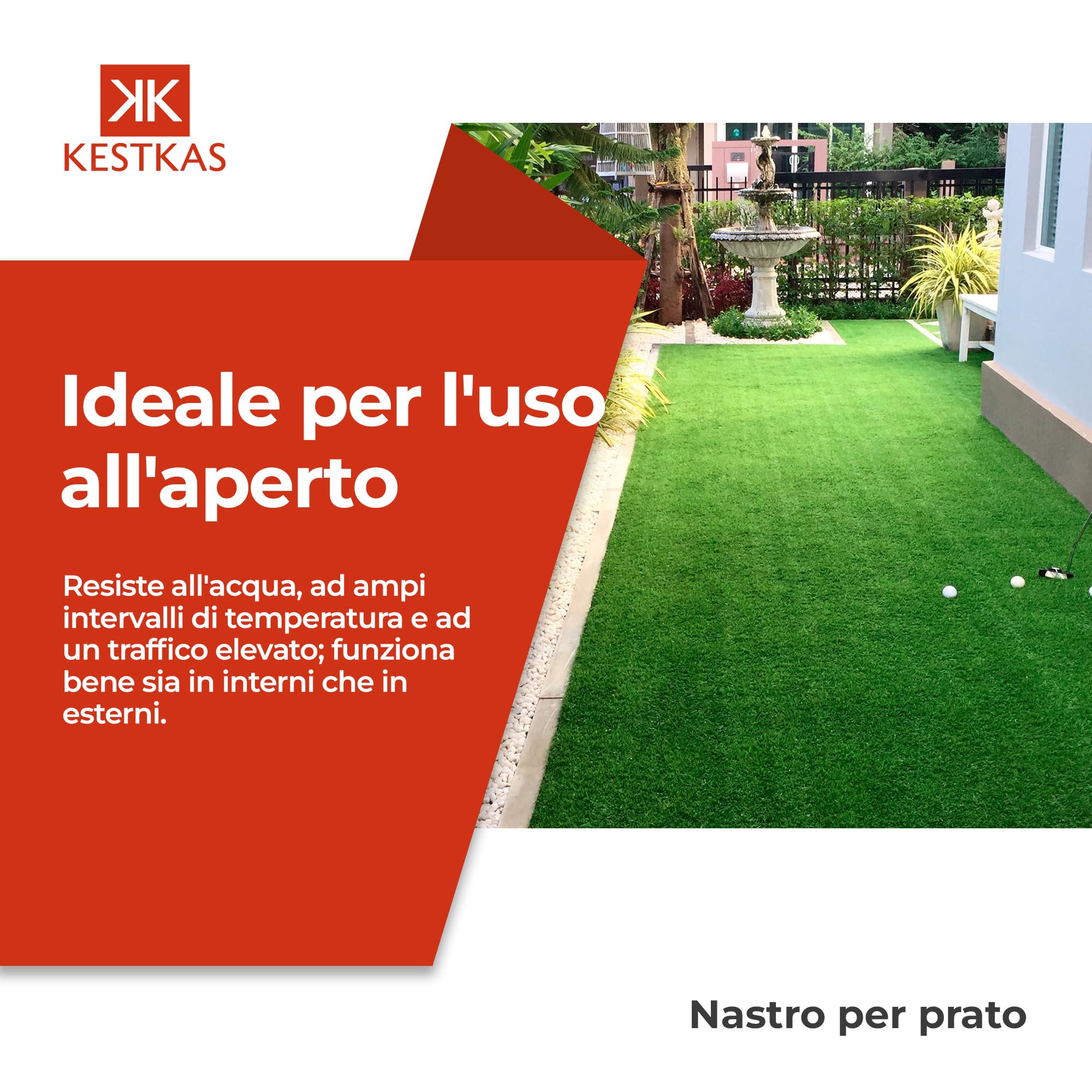 Adesivo per Prato Sintetico 15cm x 10m (Pack 2) Nastro Prato Sintetico - Nastro Adesivo per Erba Artificiale - Erba Sintetica per Esterno - Tappeto da Giardino