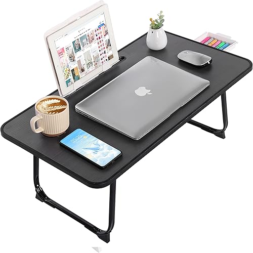 28 x 16 pies Mesa plegable extragrande para computadora portátil para cama, escritorio de piso, ideal para comer, estudio, uso de computadora y