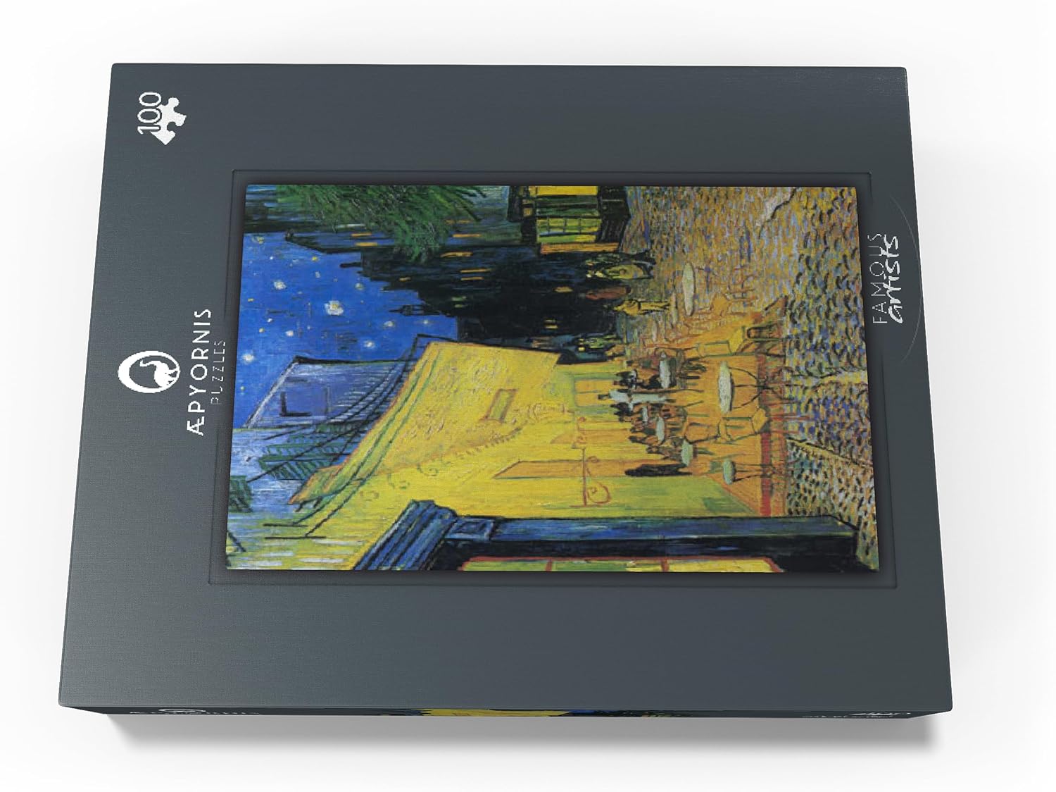 MyPuzzle Vincent Van Goghs Café Terrace At Night 1888 - Premium 100 Piece Jigsaw Puzzle for Adults