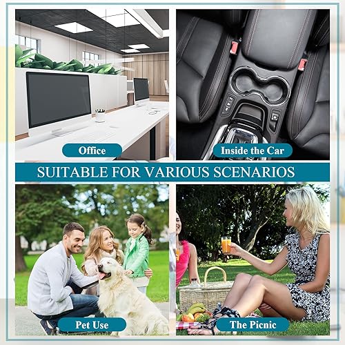 Miniatura 7 de 240 bolsas de basura pequeñas de 0.5 galones, 8 colores, bolsas de basura fuertes, bolsas de basura para baño, bolsas de basura para escritorio,