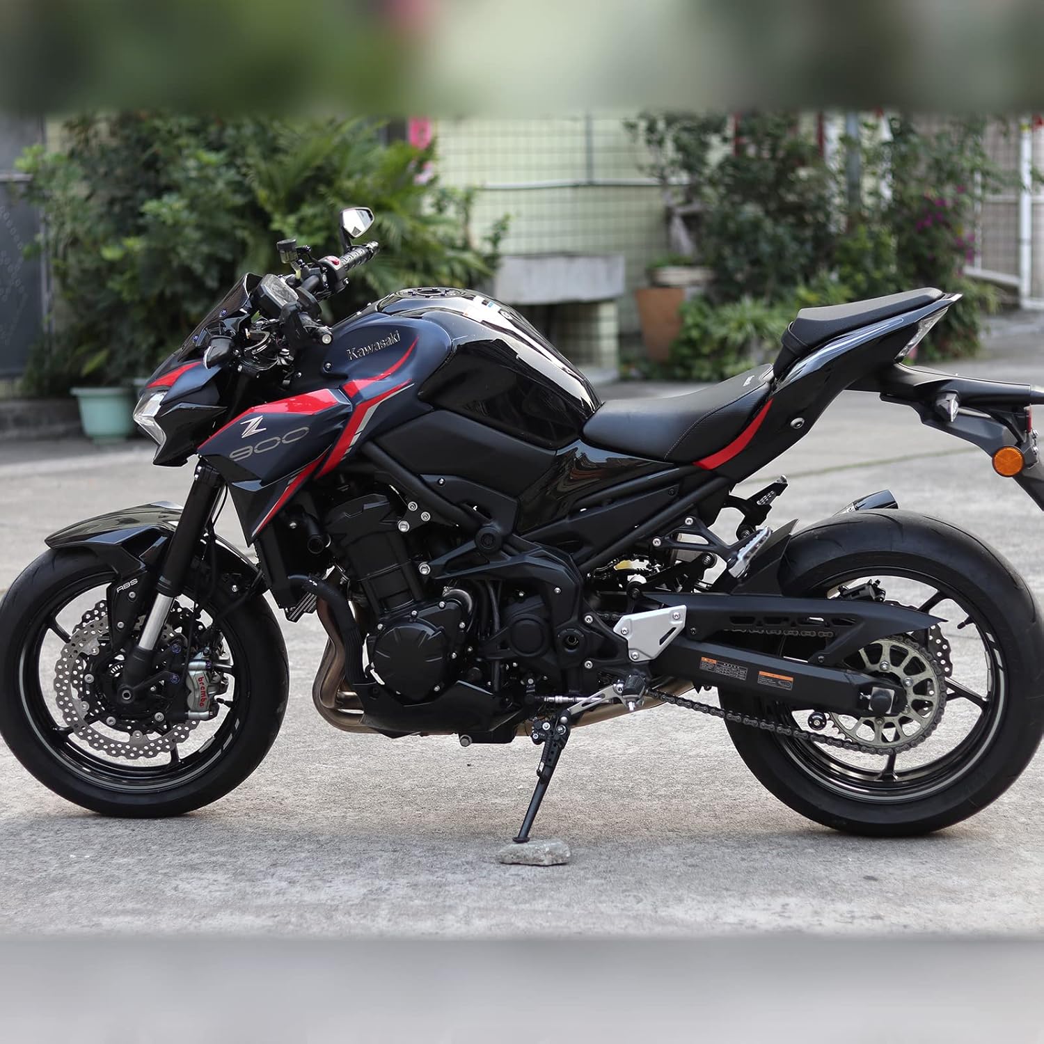 Buy Motorcycle stickers, compatible with Kawasaki Z900, graphics kit stickers monochrome decals