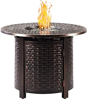 Oakland Copper Propane Fire Pit Table